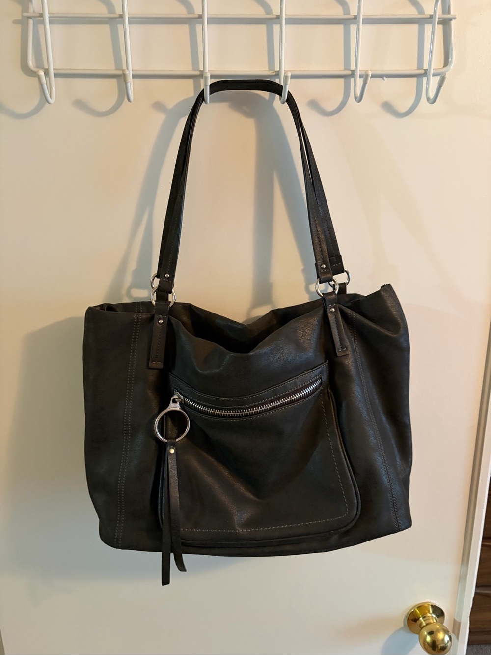 Nine West Classic Black Women’s Shoulder Tote Bag